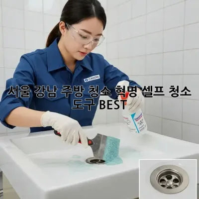 서울 강남 주방 청소 혁명! 셀프 청소 도구 BEST