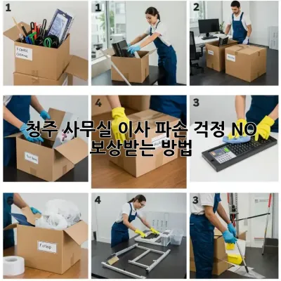 청주 사무실 이사, 파손 걱정 NO! 보상받는 방법